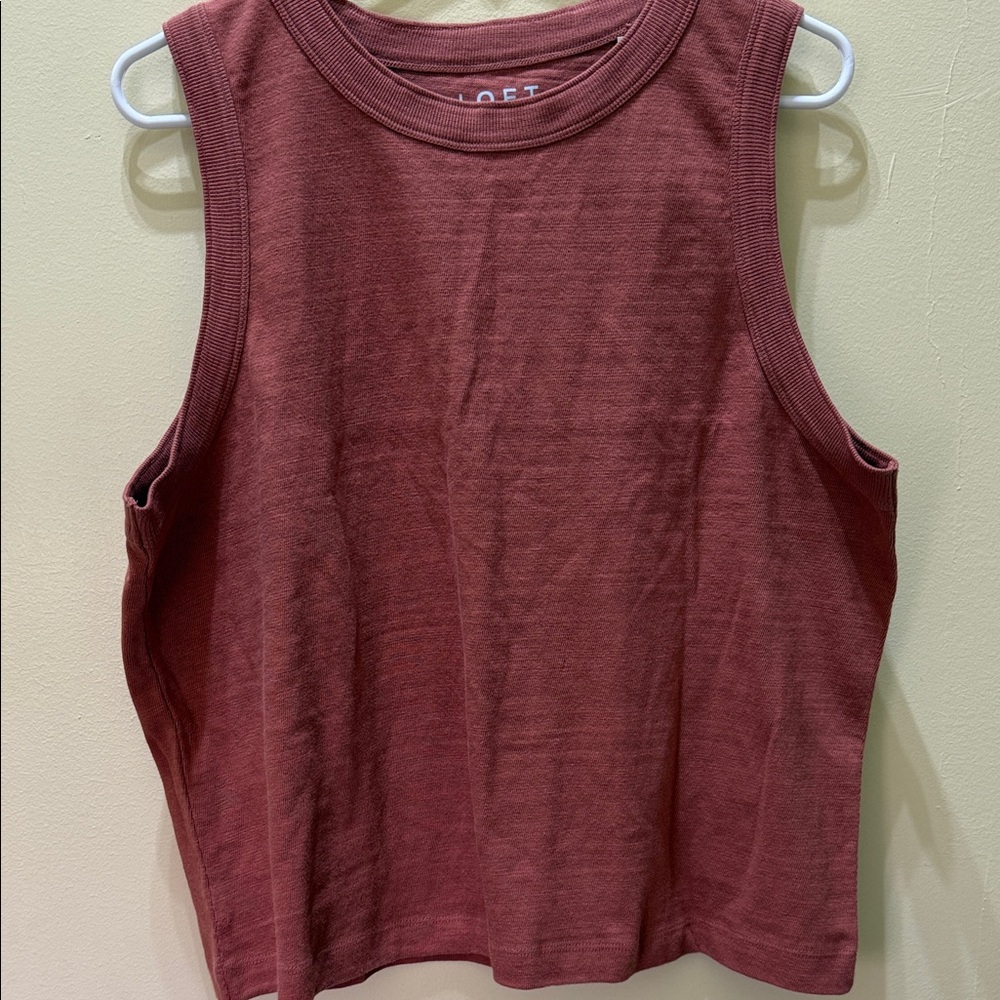 LOFT Women's Muscle Tee - Burnt Orange XL